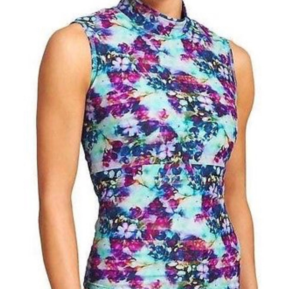 Athleta Rash Guard Swim Suit Top EUC